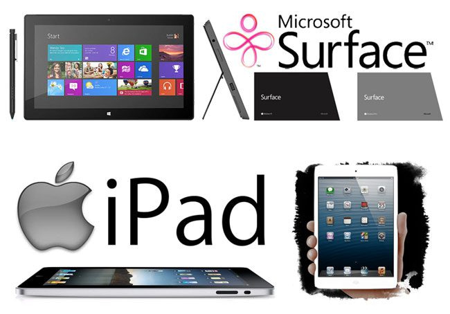 Microsoft Surface And iPad